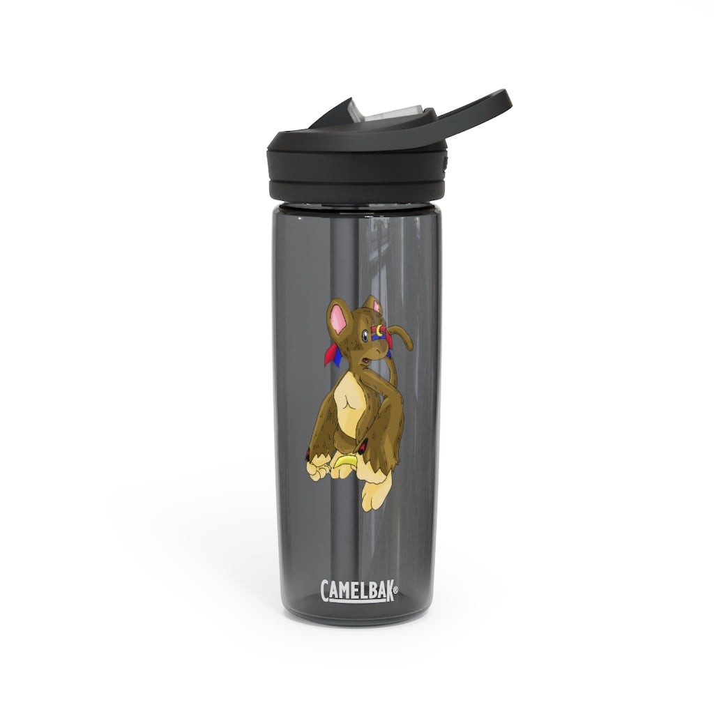 Moonki CamelBak Eddy® Water Bottle in 20oz and 25oz sizes, showcasing its durable Tritan™ material and spill-proof design.